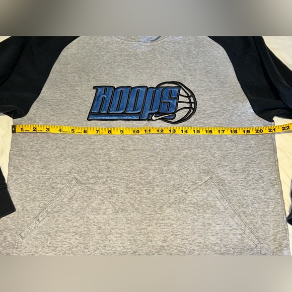 Nike Hoops Hoodie Grey Dark Blue "Satin" lined hood Basketball Youth Boys XL - Picture 9 of 12